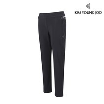 김영주 여성 가을 겨울 기모 본딩 시보리 트레이닝 밴딩 팬츠