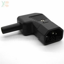 매립콘센트 산업용 노출 리미티드 압착단자 250v 10a 팔꿈치 90 ° IEC320 C13 C14 PDU UPS 유선 전원 콘센, 02 0011 C14