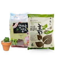 초록스타 원예용상토 배양토 분갈이상토 흙 원예상토, 원예용상토 3L, 1개