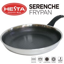 헤스타 세렌체 통3중 8각패턴 초강력코팅 스텐레스 인덕션 프라이팬 20cm 24cm 26cm 28cm 30cm, 1개
