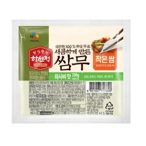 CJ더마켓 반찬 재료 집밥 가정식 탑티어 하선정 쌈무 와사비 무절임 쌈무 절임 장아찌 200G, 29개