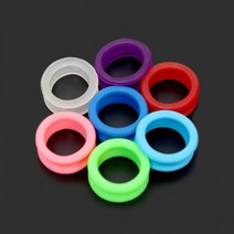 강아지 고양이 미용 가위 고무링 실리콘 가위링 애견 샵 카페 미용실, 핑크(2개1세트)