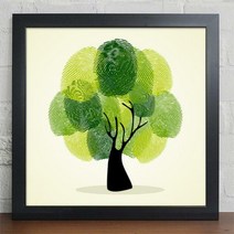 cv034-지문트리_인테리어액자, 화이트/1타입