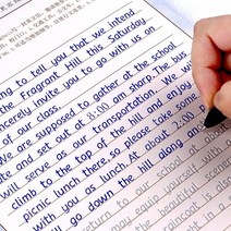 영어캘리그라피 캘리그라피 독학세트 영어 필기체 3 책대 기울임꼴 홈 연습 카피북 필기 연습 서예 책 알파벳 단어 재사용 가능한 선물, 스타일 b