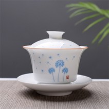 전통다기세트 다기세트 한국 전통 다기세트 이천 흰색 뼈 중국 가이완 차 세트 쿵푸 teaset 주전자 여행 세라믹 차 세트 중국 도자기 가이완 컵, 스타일 2