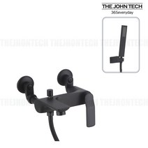 [더존테크]그라치아욕조201B 블랙 샤워욕조수전, 1개