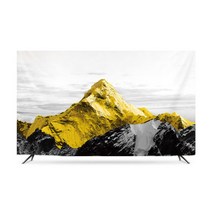 황금마운틴 티비가리개 커버 덮개 패브릭 모니터 풍수지리 먼지 방지 TV 32-86인치, 옵션7