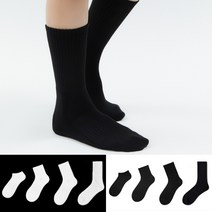 고래향기 이중바닥 남자 여자 스포츠 데일리 무지 양말 10켤레, B 블랙, d_장목