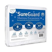 SureGuard Mattress Protectors 649092 Queen 1316 in. Deep Encasement 100 Waterproof Bed Bug Proof Hyp