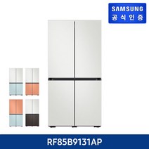 삼성전자 (코타_4도어)삼성 비스포크 냉장고(870L) RF85B9131AP +쿠첸 10인용 전기밥솥+ 신세계5만원상품권, 화이트 + 차콜/상 화이트 하 차콜