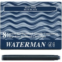 일본직발송 3. WATERMAN 【워터맨】 카트리지 잉크·스탠다드(8개들이) 블루 블랙 (S2270220) B001CR2MU6, One Size, One Color