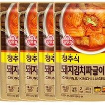 오뚜기 청주식 돼지김치짜글이 450G 간단한 저녁 메뉴 자취요리 아침국 자취생 반찬, 5개