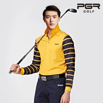 pgr 골프 gt-3278 남성 골프웨어 남자 골프복 옐로우블랙 상의 카라 티셔츠