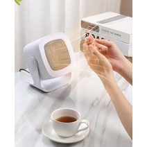 전기열풍기 가정용 작업 온풍기 800w 미니 전기 히터 휴대용 데스크탑 팬 히터 겨울, 유럽 ​​연합, 16.7x14.1x10.6cm