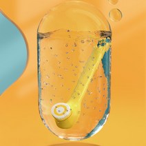 자동때밀이 무선자동 바디브러쉬 때돌이 Piki 전기 마사지 마찰 목욕 유물 애쉬 장치 브, 01 노란색 이중 머리