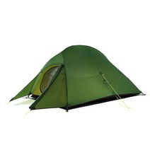 Naturehike Cloud-Up 2인용 초경량 배낭여행 캠핑 텐트 풋프린트 포함 - 프리 스탠딩 방수 3계절 텐트, 2 Person, 20D Nylon Forest Green