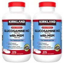 Kirkland Glucosamine HCI MSM 커클랜드 글루코사민 375정 2팩, 1개