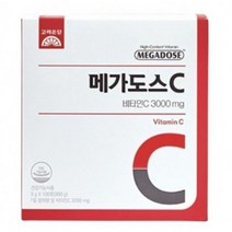 고려은단 메가도스C 3000 100포 (1박스) - 영국산 비타민C 피로회복 항산화 만성피로 피로개선 고함량비타민C 여성 성인 청소년 부모님 어르신 수험생 비타민씨 비타민 매가도스, 1개