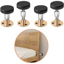 침대 고정 흔들림 방지 스토퍼 조정 프레임 도구 나사 헤드 보드 옆 도구 텔레스코픽 지원 충격 흡수, 1Pcs 47-64mm