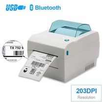 프린터 라벨 열 블루투스 너비 20mm-108mm 열 운송 기계 다기능 자체 접착 라벨, USB 블루투스, 우리 플러그