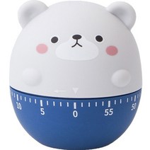 Timess 러블리 캐릭터 타이머, 그리즐리 베어 (화이트)