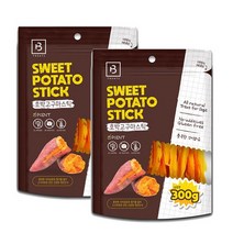 브리더랩 호박고구마 스틱 300g x2개 첨가물없는 애견간식, 없음, 상세설명 참조