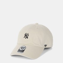 47브랜드 남녀공용 클린업 NY양키즈 캡모자 아이보리 B-BSRNR17GWS-BN