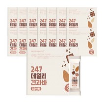 프로틴어스 247 데일리 견과류바 에너지바 초코아몬드, 140g, 15박스