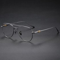 일본 특이한안경테 티타늄 수제 레트로 안경 투브릿지 빅 K75