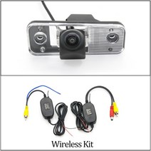 후방카메라 Owtosin-HD 1280x720 어안 리어 뷰 카메라 현대 산타페 (CM) SUV 2005-2012 차량용 후진 주차, 03 Camera With Wireless