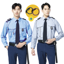 유니보스 경비복 춘추복 UBS 641 611상의 5050 하의, UBS 641 상의(스카이블루), 110