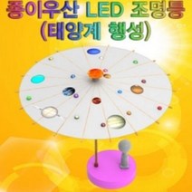 종이우산 조명등 태양계 행성 과학키트 과학키트 교구 유치원용품 과학키트 만들기세트 어린이집, 상세페이지 참조