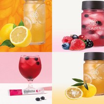 임산부 티젠 콤부차 편도에좋은음식 몸속 독소 제거 부기 다이어트 차 이디야, 콤부차 레몬 10스틱