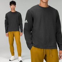 아디다스 로고 기모 맨투맨 플리스 크루넥