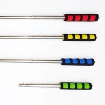 늘어나는 깃발 안테나깃봉 가이드 단체여행용 휴대용 깃대, 120cm, 옐로우