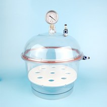 실험실 플라스틱 진공 건조기 투명 밸브 압력 폴리카보네이트, 150mm 플라스틱 진공 건조기 1세트