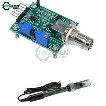 PH4502C 0-14 PH 미터 값 감지기 모듈 감지 수경 센서 모듈 모니터링 컨트롤러 BNC 블록 전극 프로브, PH 테스터 세트