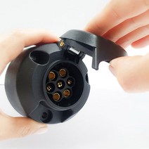 카라반 트레일러 유럽식 7핀 케이블 소켓 플러그(트레일러측/차량측), 2. 차량 측