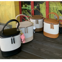 셀버 골프 토트백 원형 파우치백 간식가방 라운딩 데일리가방 여성 선물