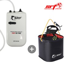 SRF 낚시 휴대용 기포기 충전식 차량용 USB 산소 발생기 에어 펌프 낚시용품 어항 무소음 2구, 01. SRF 기포기 BG-1000 두레박21형(블랙)