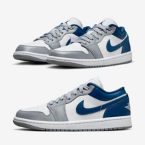 [공식판매처]나이키 조던1 로우 화이트 그레이 블루(W) DC0774-042