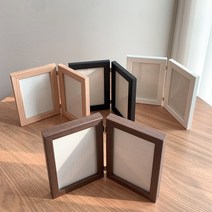 접이식 인테리어 더블액자 4X6 5X7, 미송