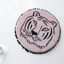 기타 마켓비 HORANG 원형 방석 D40 ISC0044 핑크, 단품