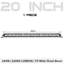 덤프트럭 트럭 중장비 화물차용품 LED 라이트 바 7 인치 13 20 DRL 안개 달리기 Led 작업등 4x4 오프로드 헤드라이트 지프용 Niva lada ATV 트럭용 12V, [06] 1PC 20 inch Led Bar