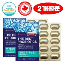프로바이오틱스 더베스트 식물성 100억 유산균 장건강 30캡슐x2 프락토올리고당 락토바실러스 가세리 NCFM, 30정, 2개