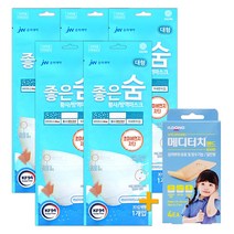 JW중외제약 좋은숨 황사방역마스크 KF94 식약처인증 보건마스크 + 일동 메디터치밴드 증정!, 5매