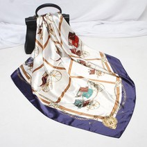 사각 마차 스카프 사각스카프 명품스카프 쁘띠스카프 롱 리본 가방손잡이 여성 패턴 머플러
