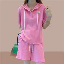 PIka여름 여성 상하세트 반팔티 반바지 트레이닝세트
