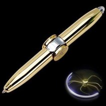 LED 사무 심심풀이 피젯스피너 볼펜 필기도구, 로즈골드