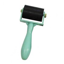 셀프 페인트칠 잉크 롤러 고무 플랫 노동 절약 판화 매끄러운 표면 3.5cm 인쇄 롤러 다목적 벽 페인트 브러시, 푸른